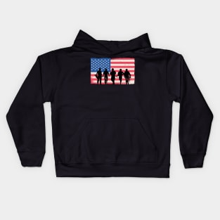 Patriotic Valor Tribute Kids Hoodie